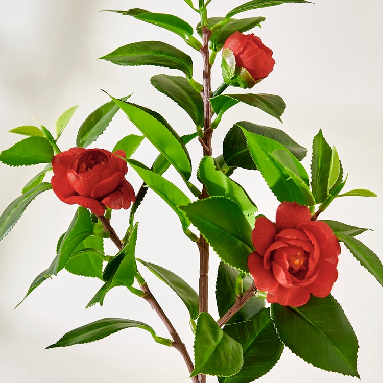 Corsica Gloria Artificial Camellia Plant in Pot