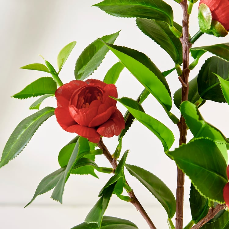 Corsica Gloria Artificial Camellia Plant in Pot