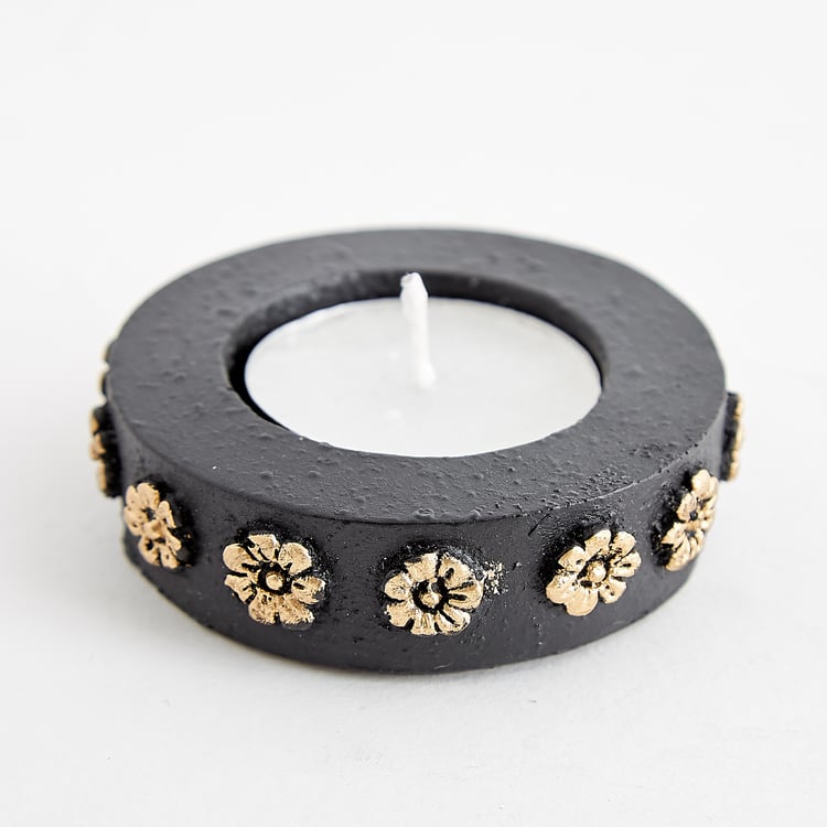 Corsica Elba Polyresin Buddha T-Light Holder