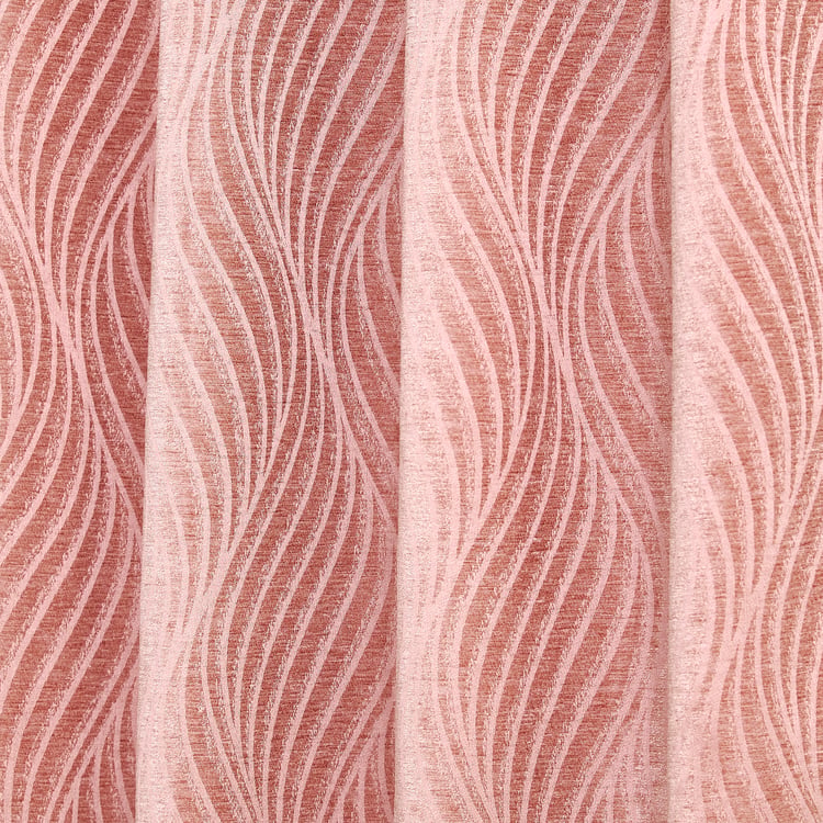Calamus Set of 2 Jacquard Light Filtering Window Curtains - 5.2ft (160cm)