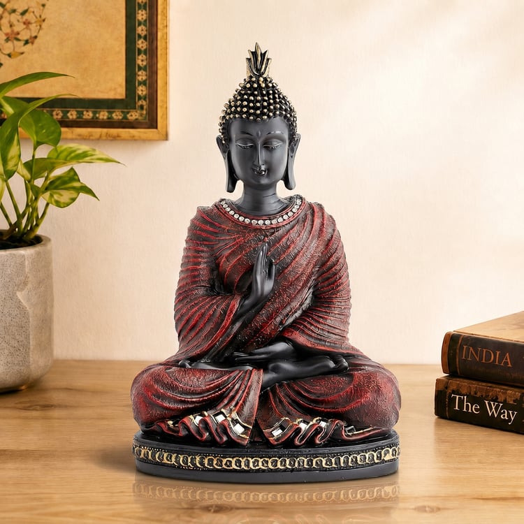 Corsica Elba Polyresin Serene Buddha Figurine