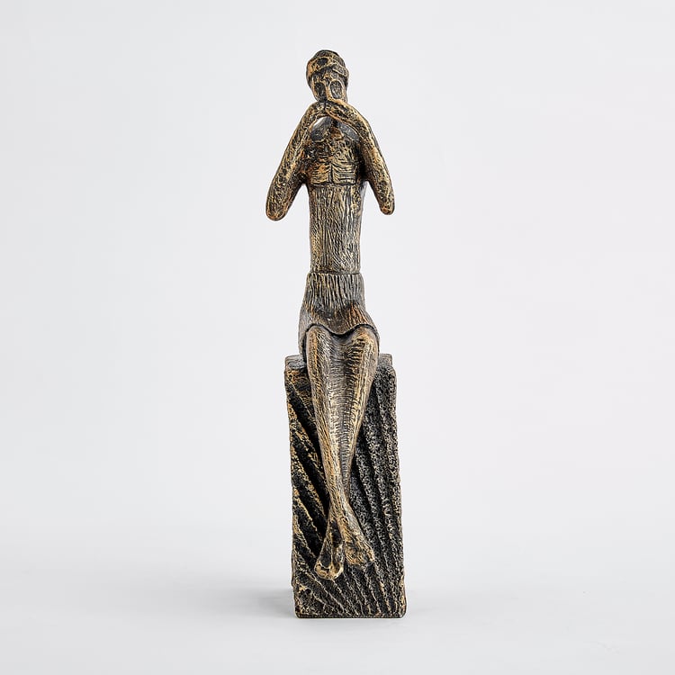 Corsica Elba Polyresin Sitting Human Figurine