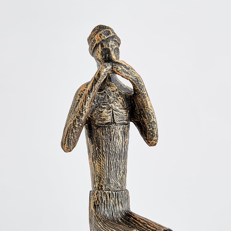 Corsica Elba Polyresin Sitting Human Figurine