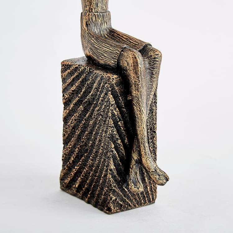 Corsica Elba Polyresin Sitting Human Figurine