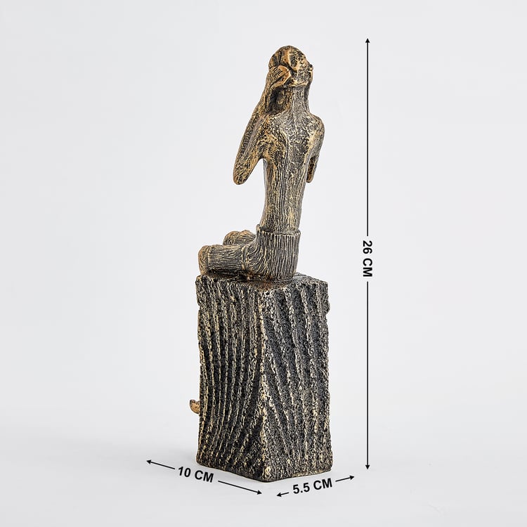Corsica Elba Polyresin Sitting Human Figurine
