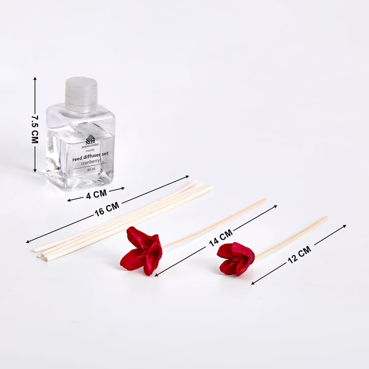 Corsica Gilded Cranberry Reed Diffuser Set
