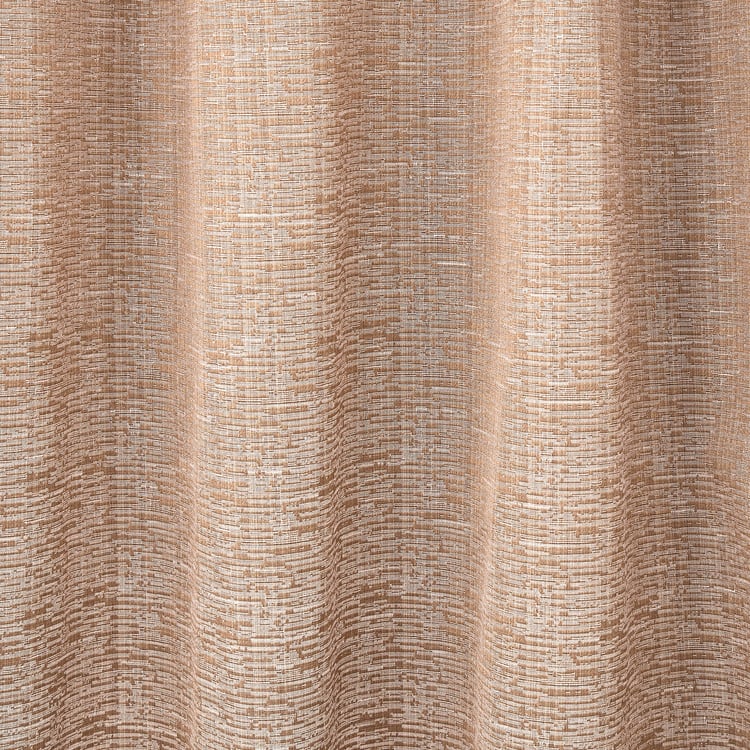 Muffle Helix Pack of 2 Jacquard Blackout Door Curtains - 8.85ft (270cm)