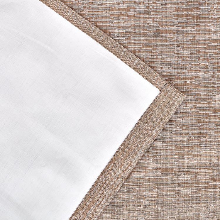 Muffle Helix Pack of 2 Jacquard Blackout Door Curtains - 8.85ft (270cm)