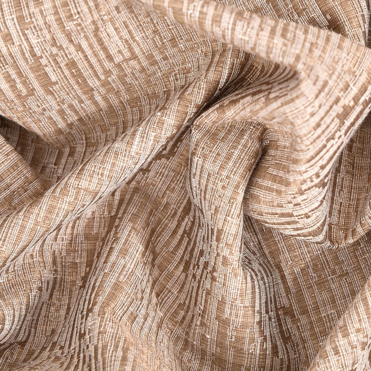 Muffle Helix Pack of 2 Jacquard Blackout Door Curtains - 8.85ft (270cm)