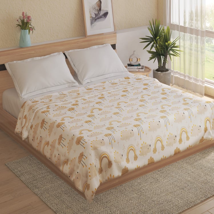 Slate Kids Cloud Printed Double Blanket