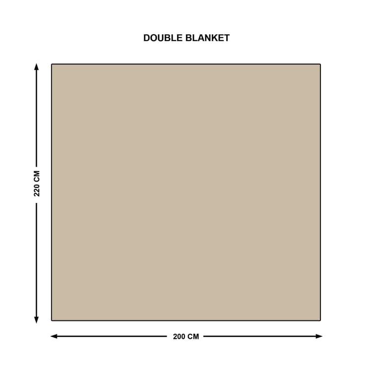 Slate Kids Cloud Printed Double Blanket