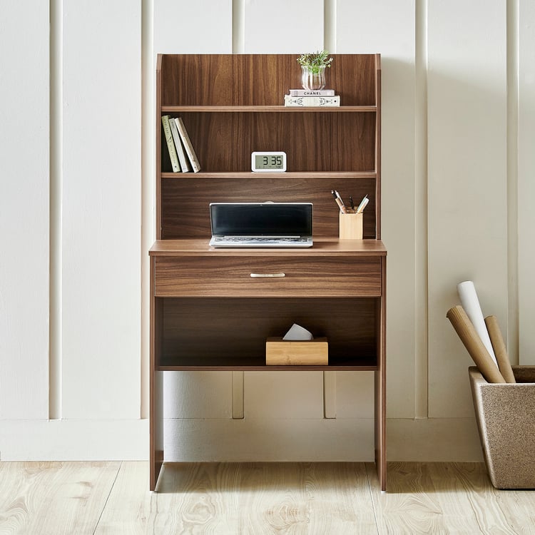 Helios Alton NXT Study Desk with Drawer - Walnut