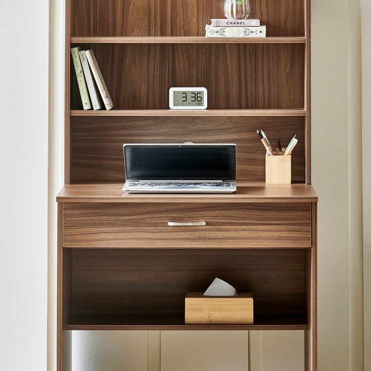 Helios Alton NXT Study Desk with Drawer - Walnut