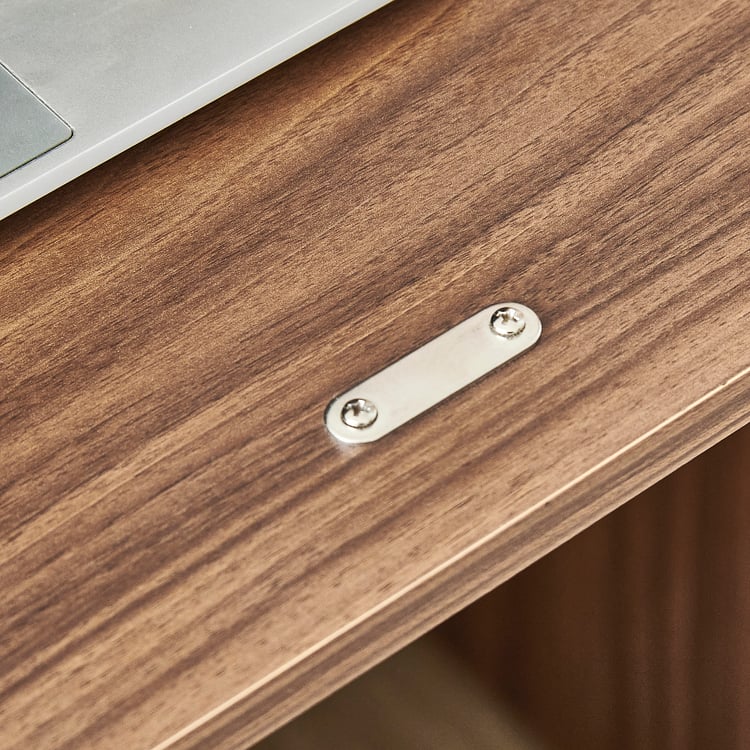 Helios Alton NXT Study Desk with Hutch - Walnut