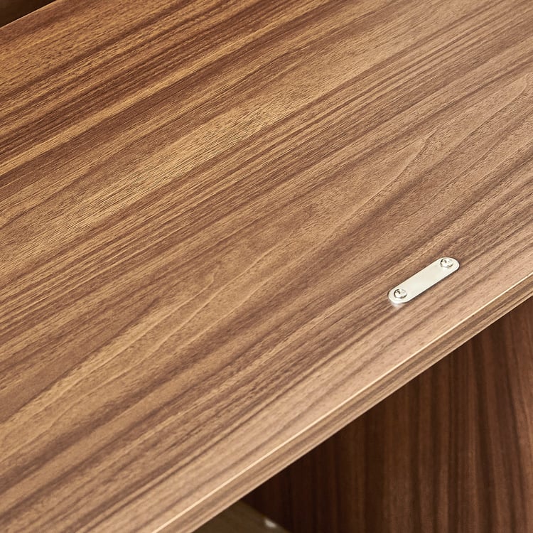 Helios Alton NXT Study Desk with Hutch - Walnut