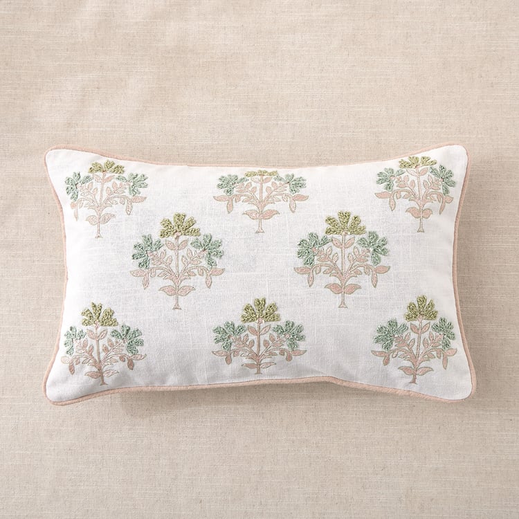 Rang Buta Embroidered Cushion Cover - 50x30cm