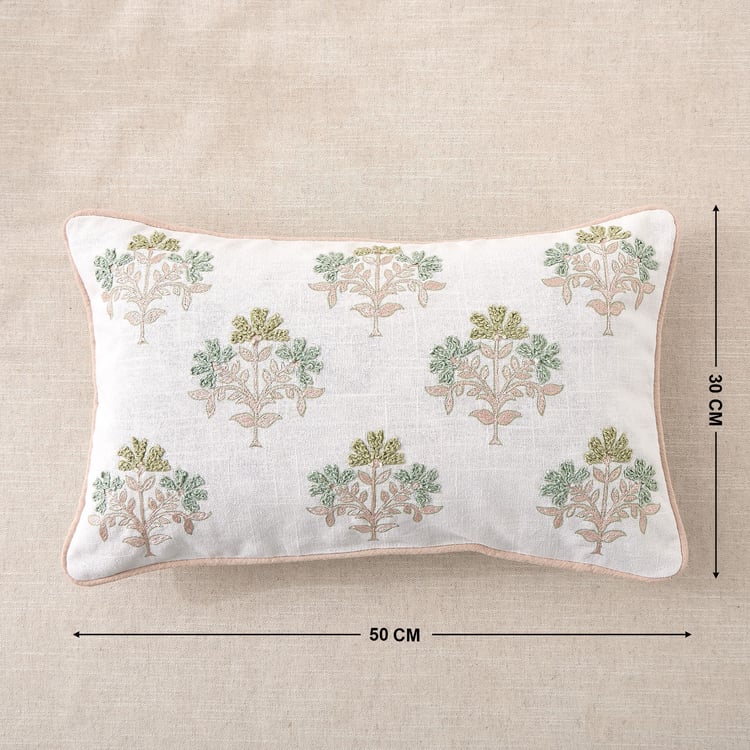 Rang Buta Embroidered Cushion Cover - 50x30cm