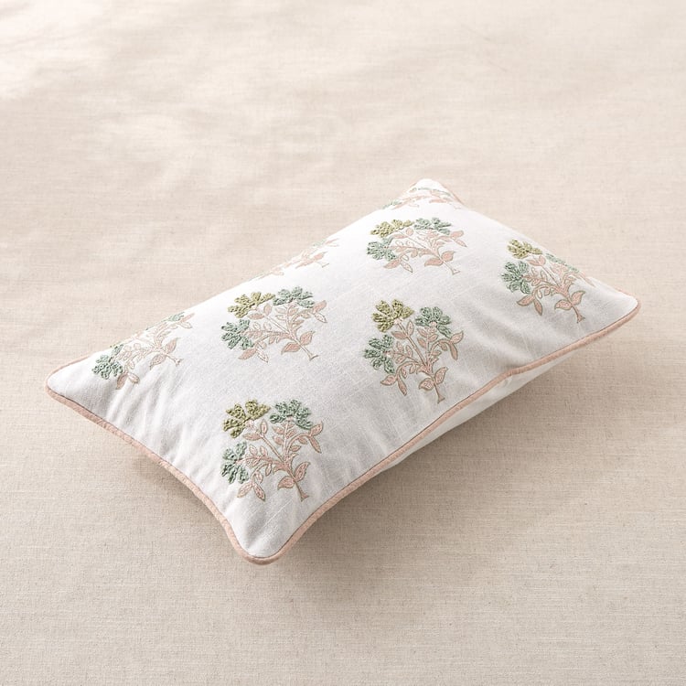 Rang Buta Embroidered Cushion Cover - 50x30cm