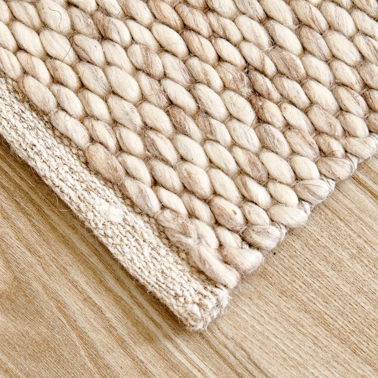 Crimson Handwoven Dhurrie - 90x60cm