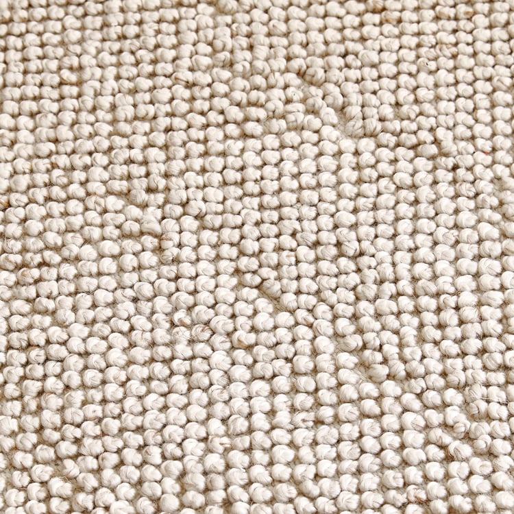 Pebble Wool Handwoven Dhurrie - 120x80cm