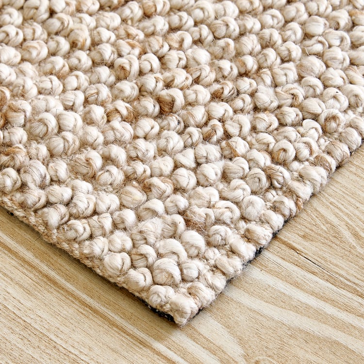 Pebble Wool Handwoven Dhurrie - 120x80cm