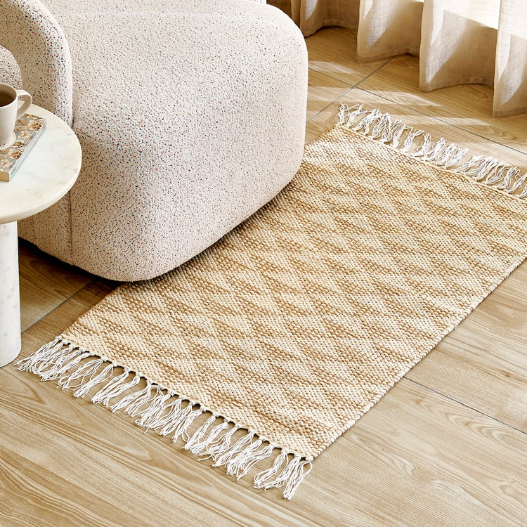 Corsica Cotton Handwoven Dhurrie - 90x60cm