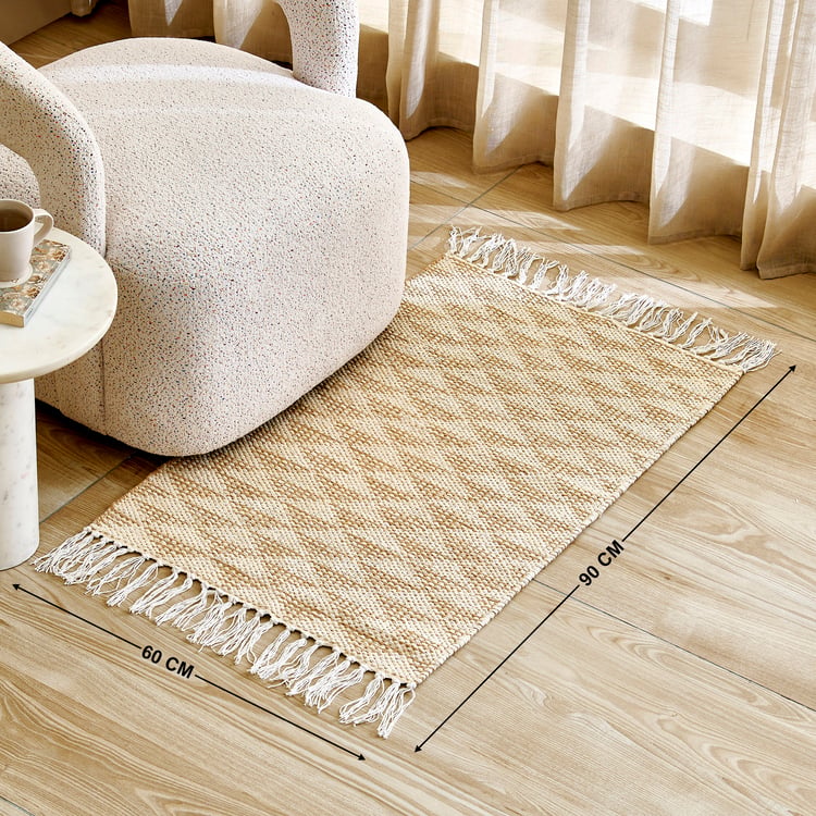 Corsica Cotton Handwoven Dhurrie - 90x60cm