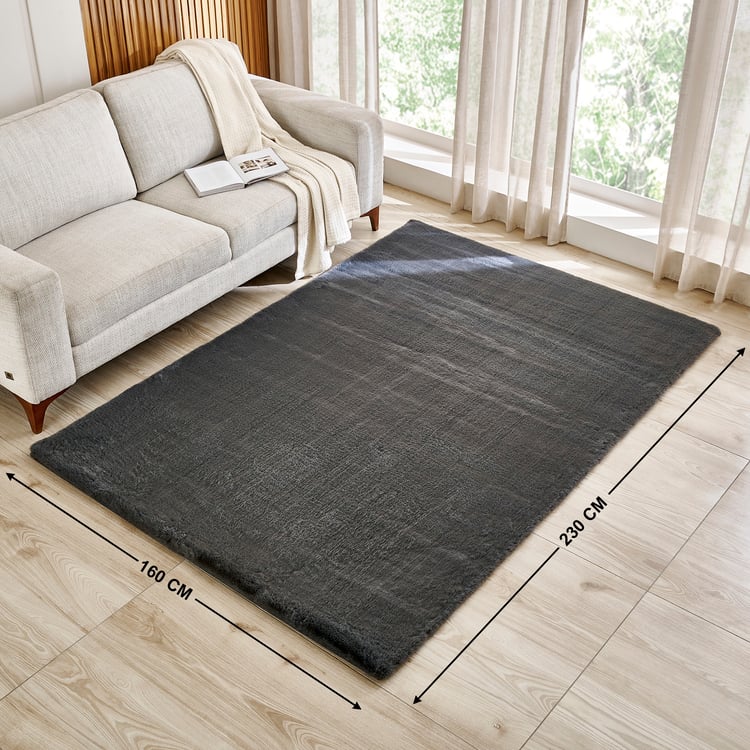Quartz Heaven Graphite Carpet - 230x160cm