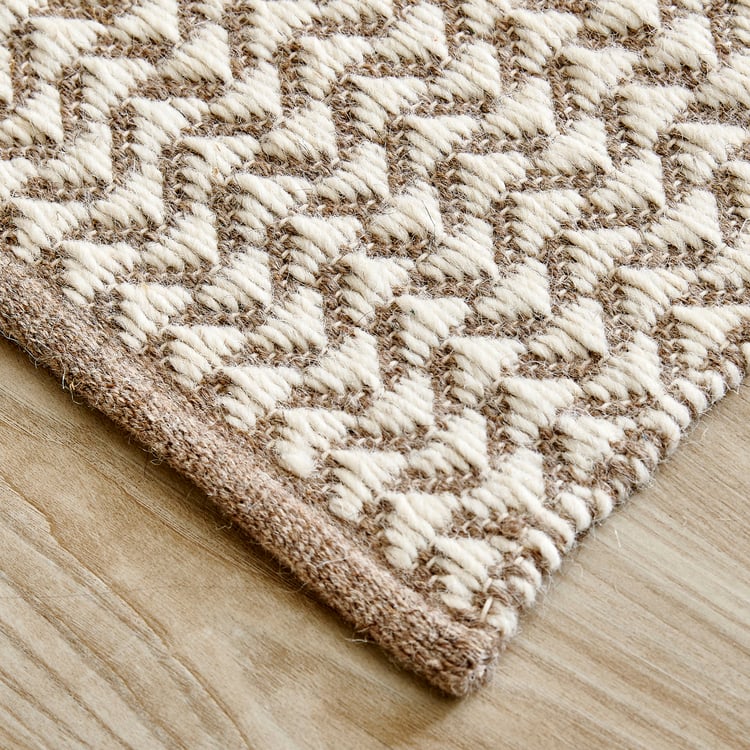 Natura Wool Blend Handwoven Carpet - 180x120cm