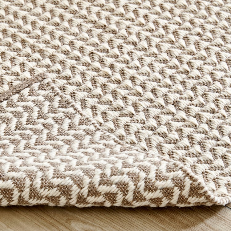 Natura Wool Blend Handwoven Carpet - 180x120cm