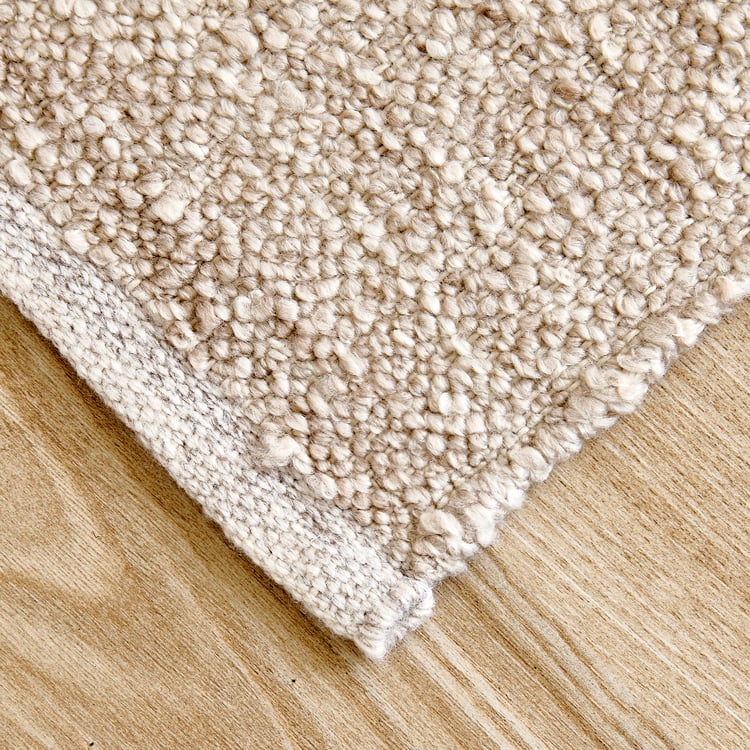 Crimson Handwoven Dhurrie - 90x60cm