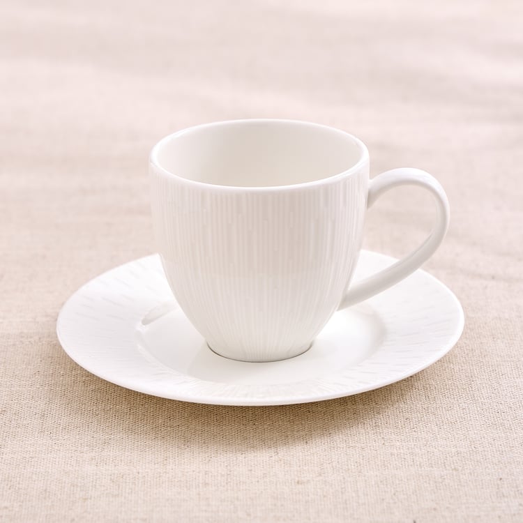Marshmallow Bone China Cup and Saucer Set - 190ml