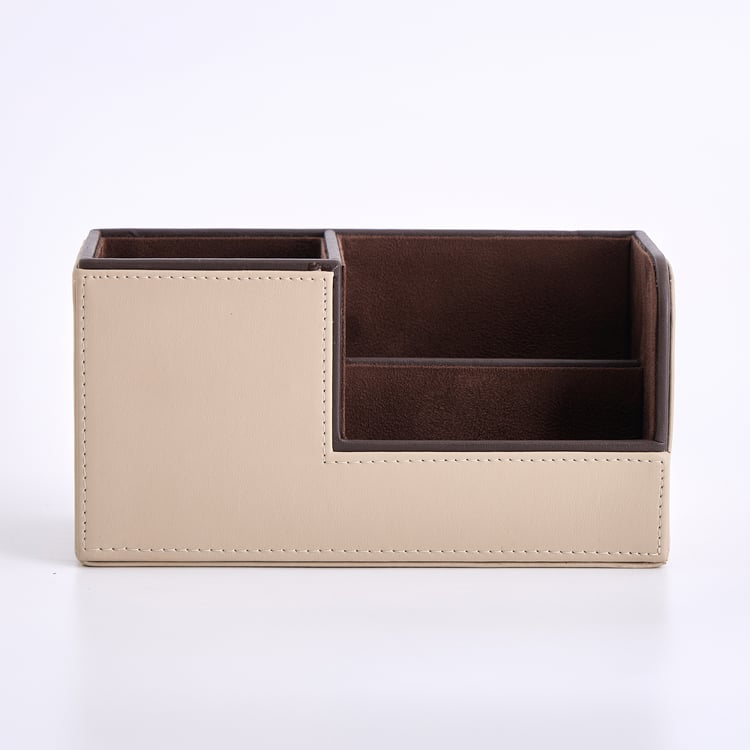Orion Dohphy Wooden 3-Compartment Desktop Organiser