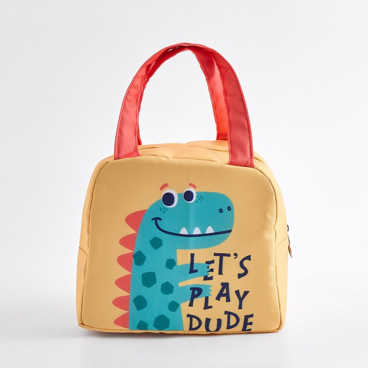 Back To School Feast Dino Let's Play Dude Lunch Bag