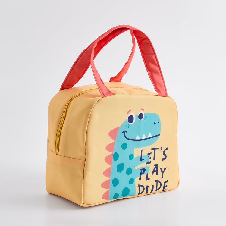 Back To School Feast Dino Let's Play Dude Lunch Bag