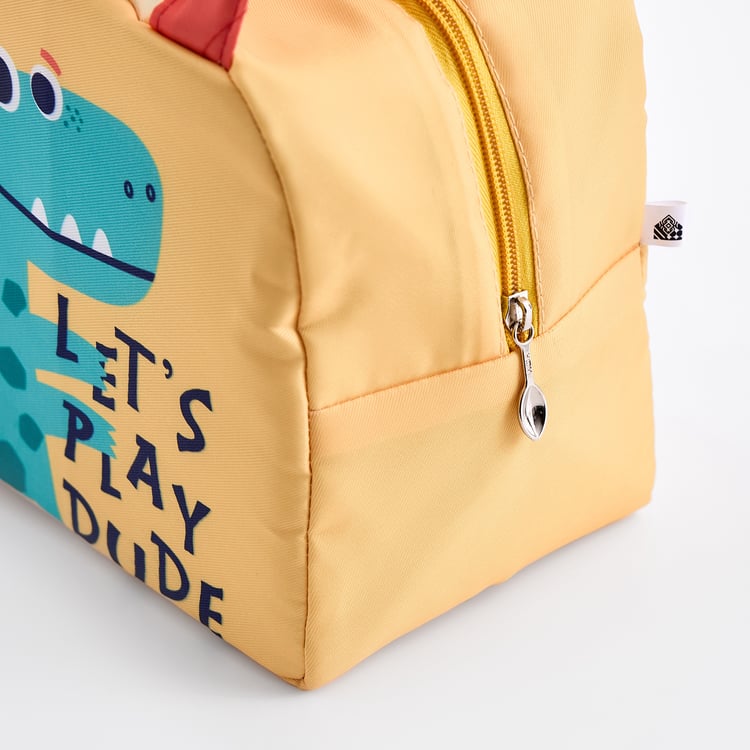 Back To School Feast Dino Let's Play Dude Lunch Bag