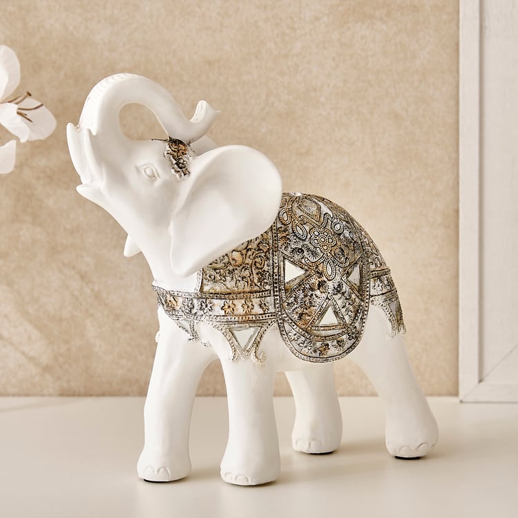 Corsica Jaguar Polyresin Elephant Figurine