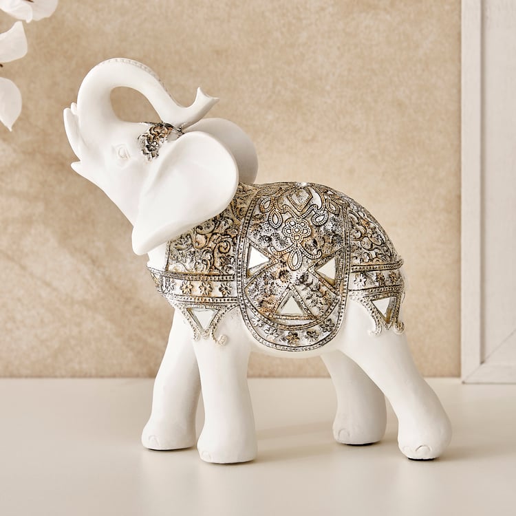 Corsica Jaguar Polyresin Elephant Figurine