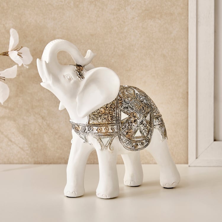 Corsica Jaguar Polyresin Elephant Figurine