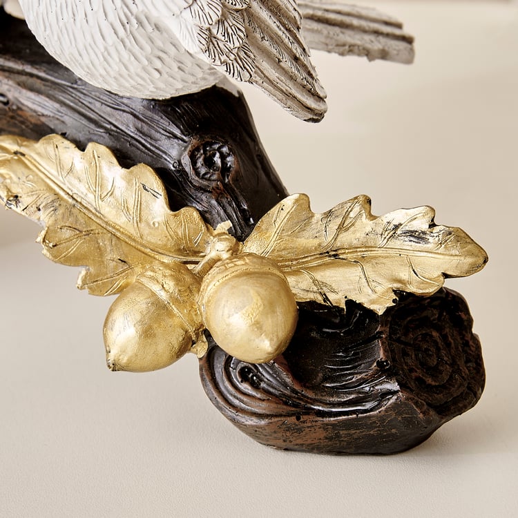 Corsica Brighton Polyresin Birds on Pine Tree Figurine