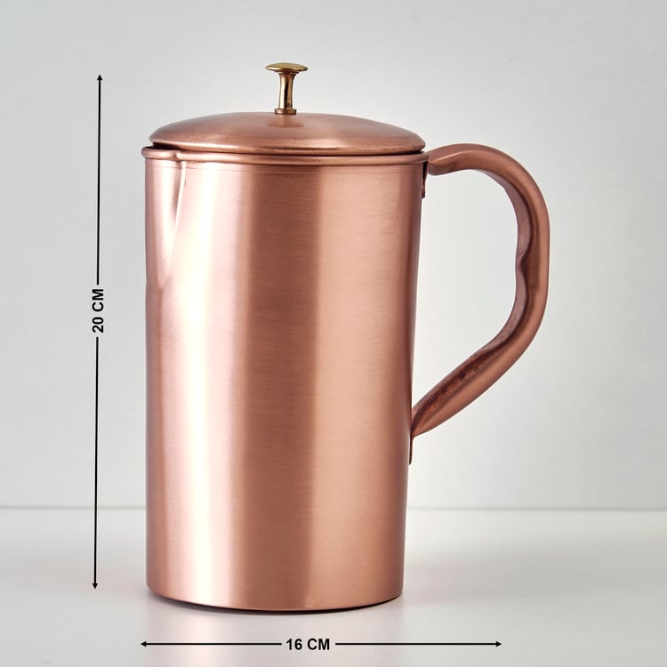 Infinity Cuivre Copper Jug with Lid - 2L
