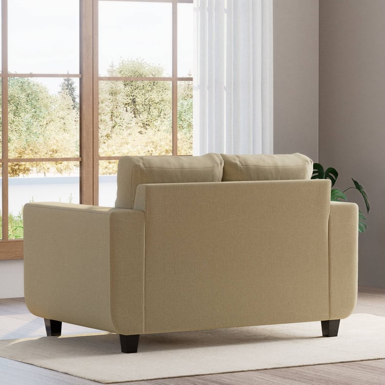Berry Fabric 2-Seater Sofa - Beige