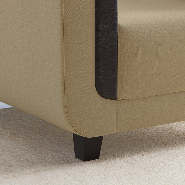 Berry Fabric 2-Seater Sofa - Beige