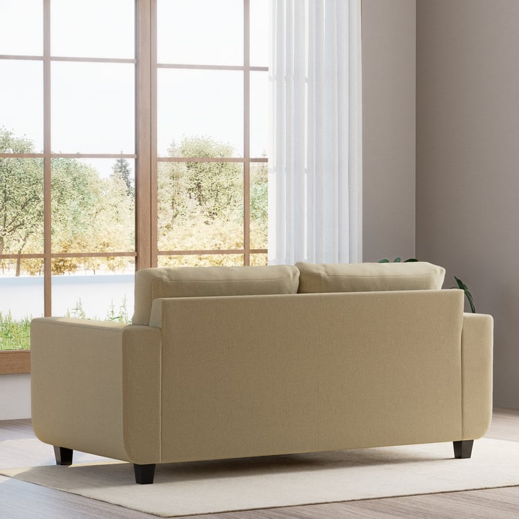 Berry Fabric 3-Seater Sofa - Beige