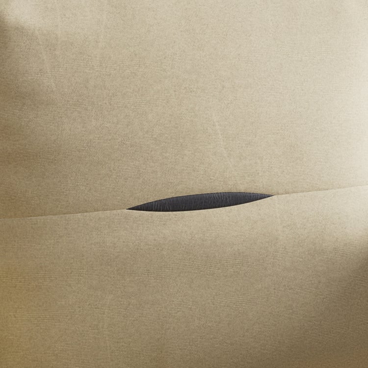 Berry Fabric 3-Seater Sofa - Beige
