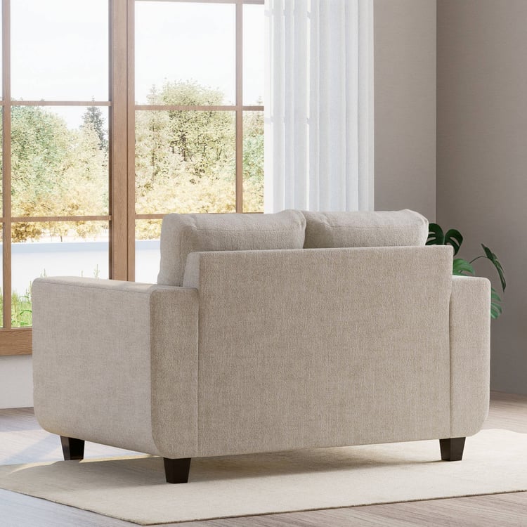 Berry Fabric 2-Seater Sofa - Beige