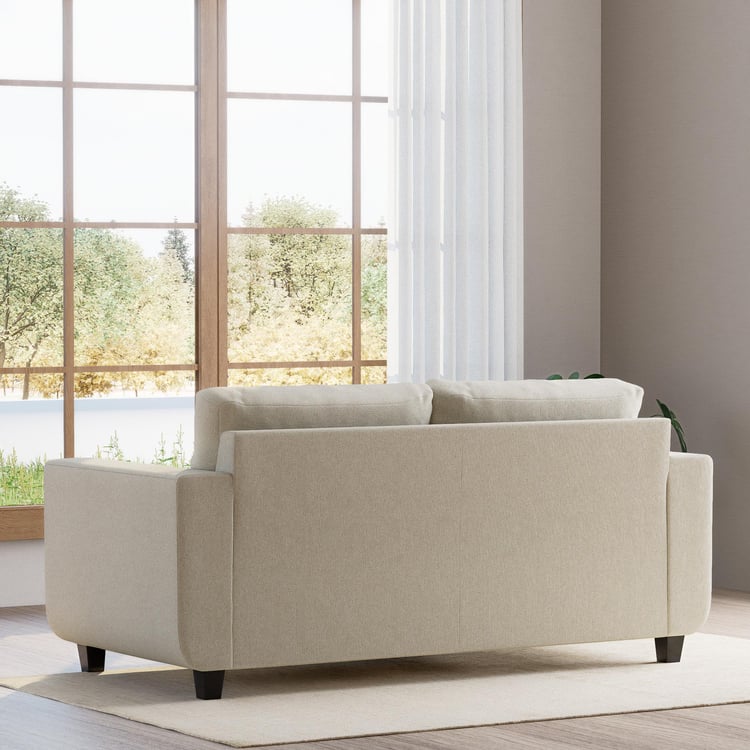 Berry Fabric 3-Seater Sofa - Brown