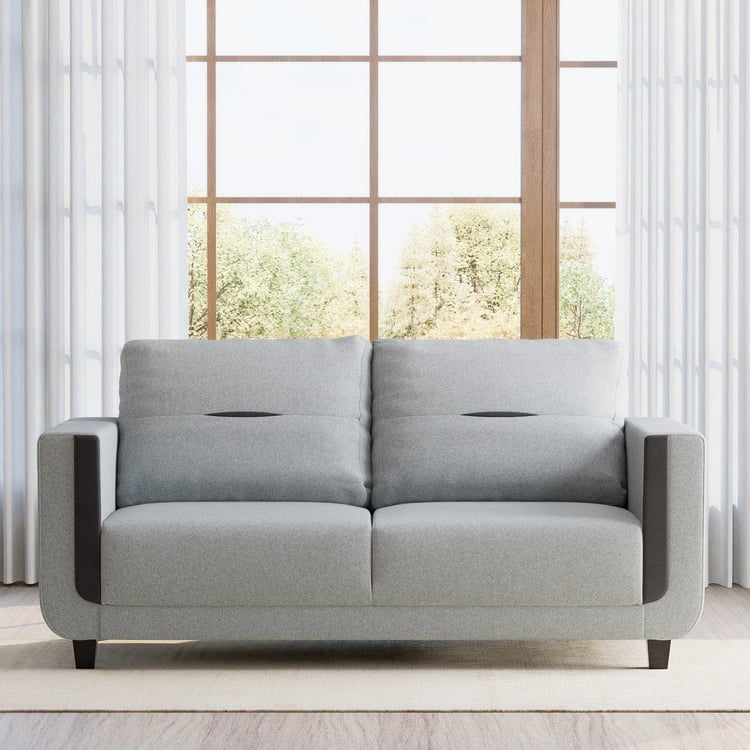 Berry Fabric 3-Seater Sofa - Grey