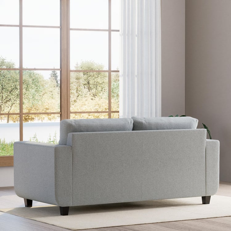 Berry Fabric 3-Seater Sofa - Grey