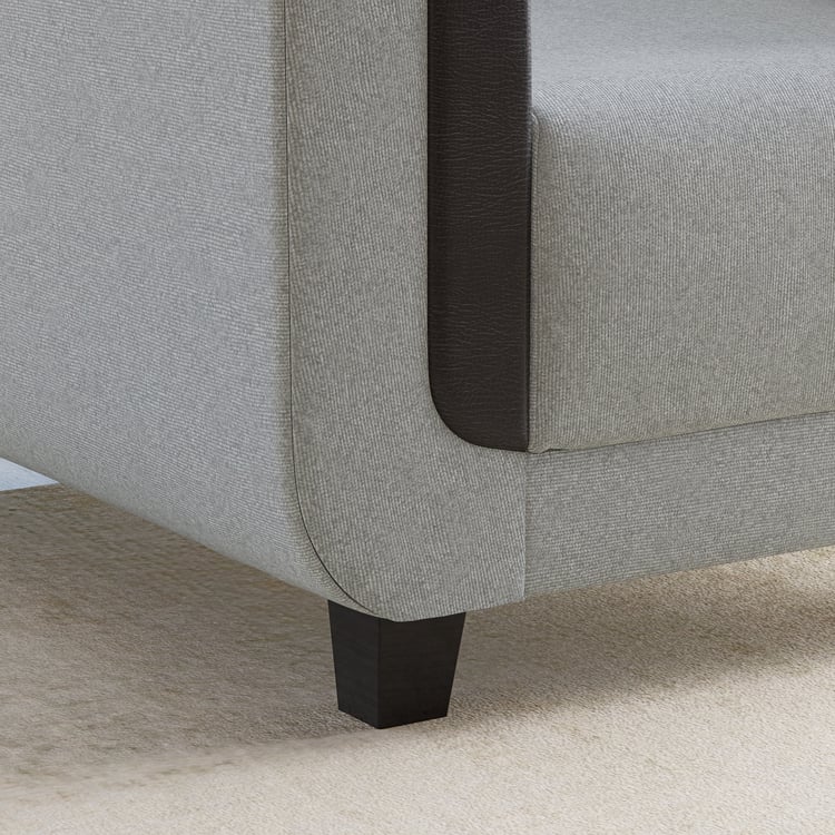 Berry Fabric 3-Seater Sofa - Grey